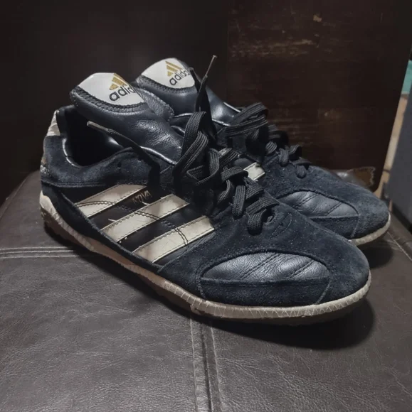 Adidas Indoor Shoes Vintage Men's Black Sneakers - Picture 2 of 8